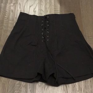 Lace up shorts